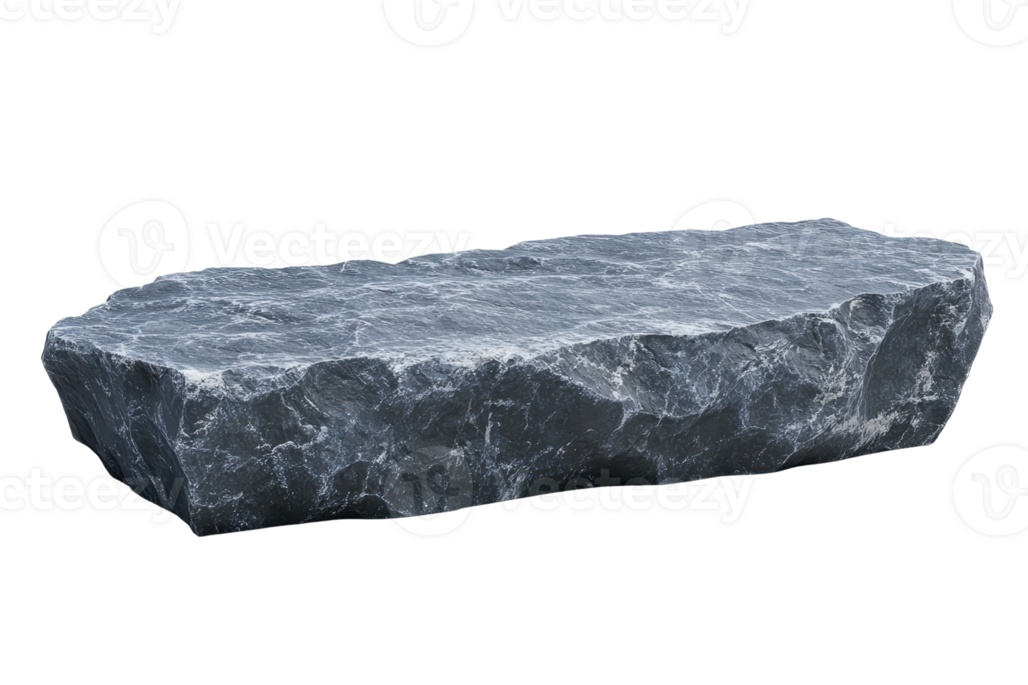 High-resolution image of a rectangular gray stone slab with a rough, natural texture, ideal for architecture and design projects. png