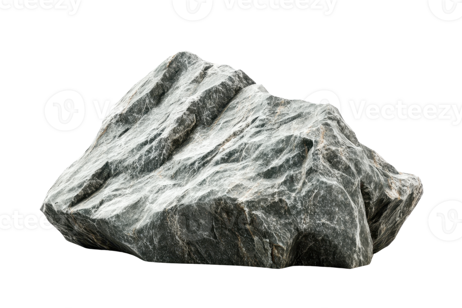 Large natural rock with rugged surface texture, ideal for nature, geology, or outdoor-themed stock photos and illustrations. png