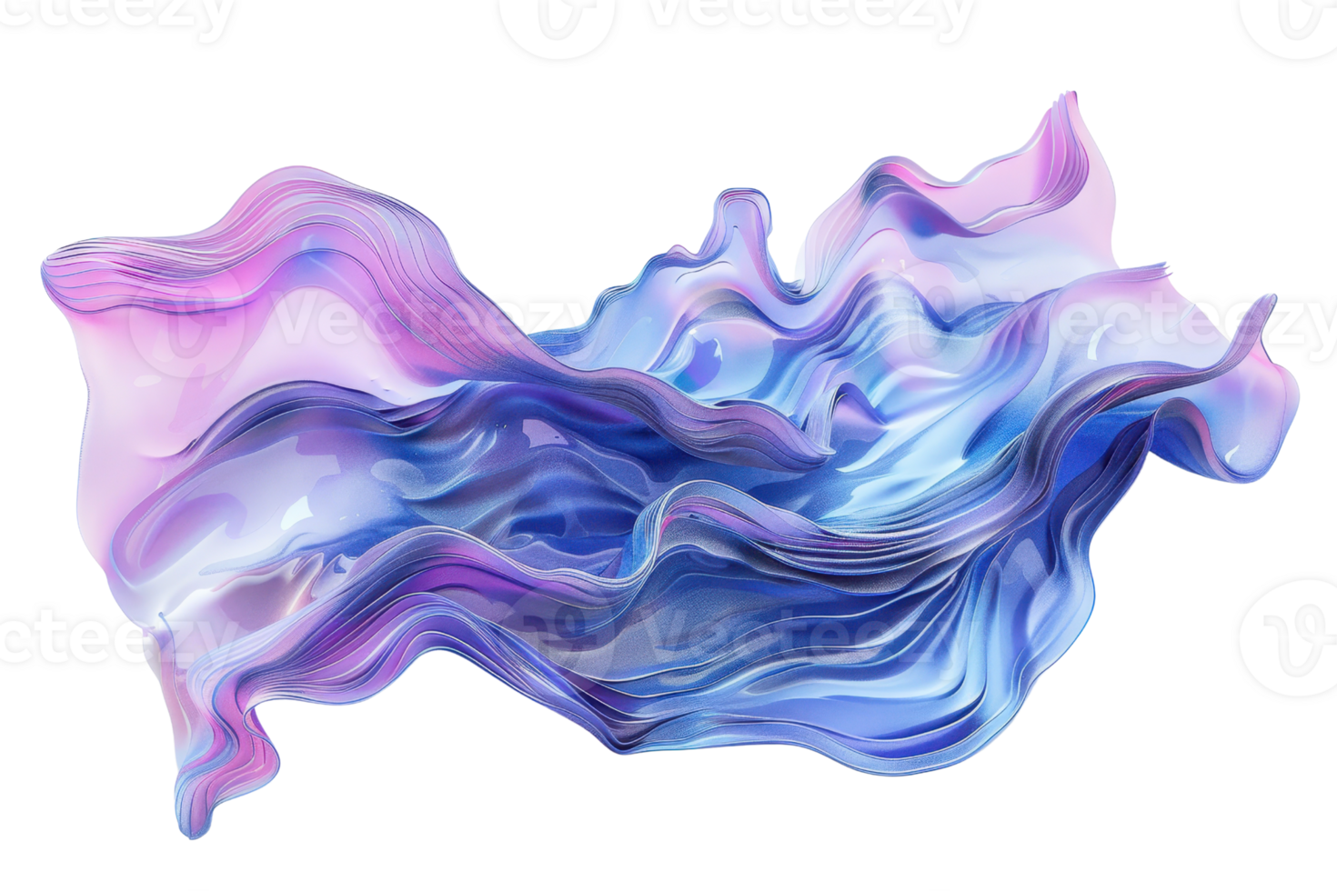 Abstract fluid art with vibrant colors and smooth flowing shapes, creating an artistic and dynamic visual experience. png