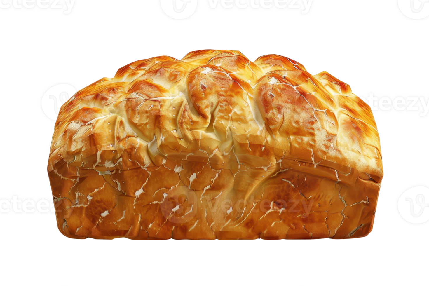 A freshly baked loaf of bread with a golden brown crust isolated on a transparent background. Perfect for bakery and food-related content. png