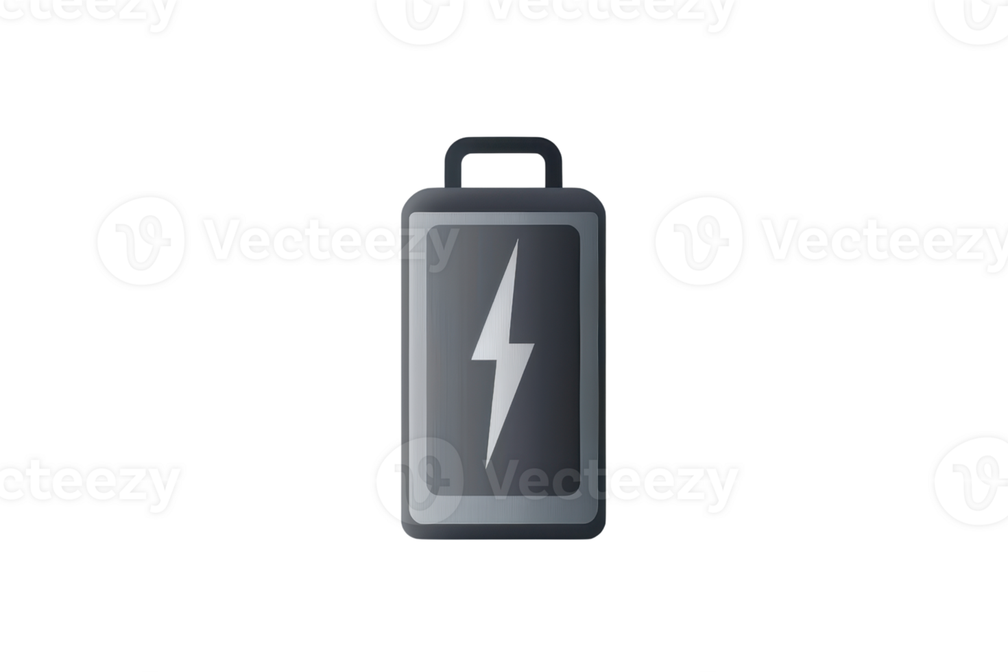 High-quality 3D illustration of a battery icon full of energy. Perfect for technology, power, electricity, and charging-themed designs. png