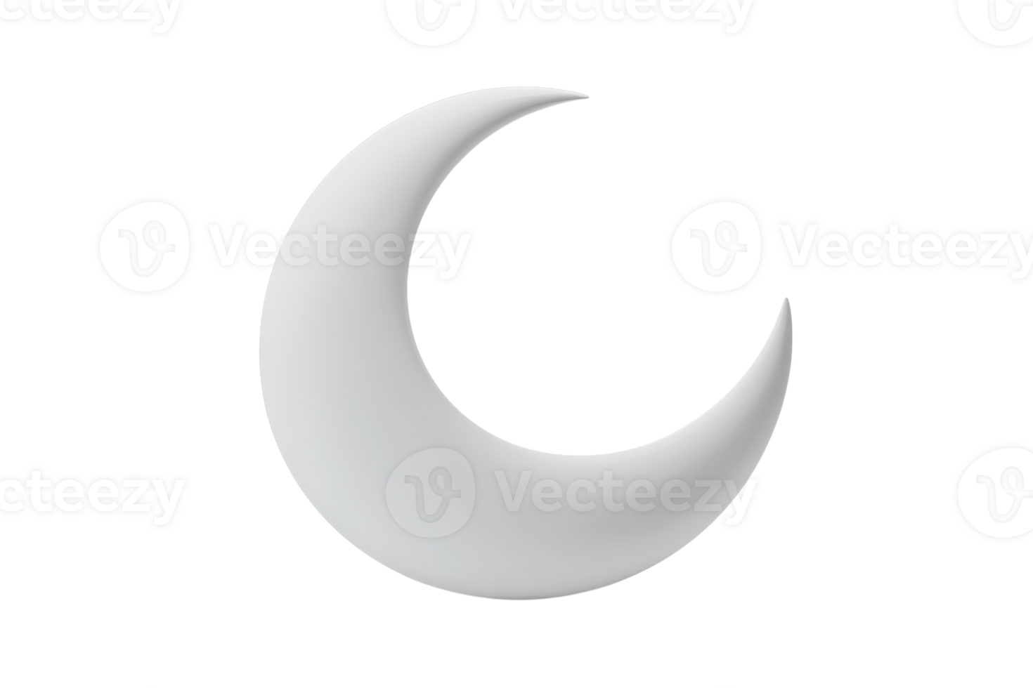 Isolated crescent moon illustration on a transparent background. Perfect for night-themed designs, celestial decor, and mystical creations. png