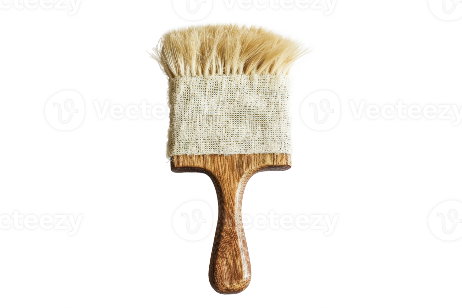 Wide bristle brush with wooden handle - perfect for painting and other artistic or household tasks. Natural bristles ensure smooth application. png
