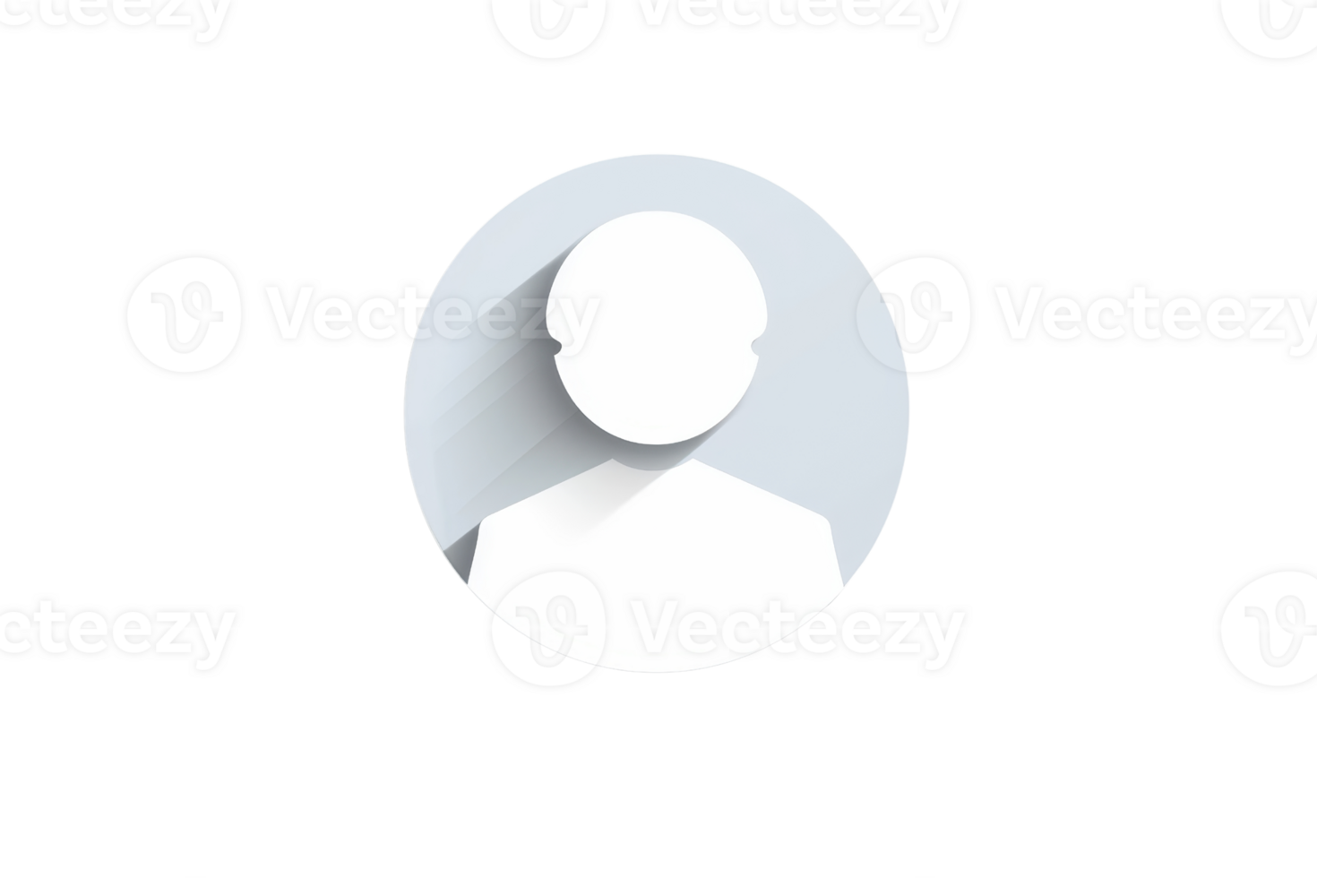 Minimalistic flat design avatar icon with shadow. Perfect for profile pictures, social media, user interfaces, and professional websites. png