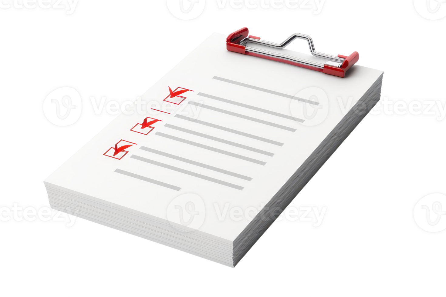 A clipboard with a checklist featuring ticked boxes, ideal for illustrating organization, task management, and productivity themes. png