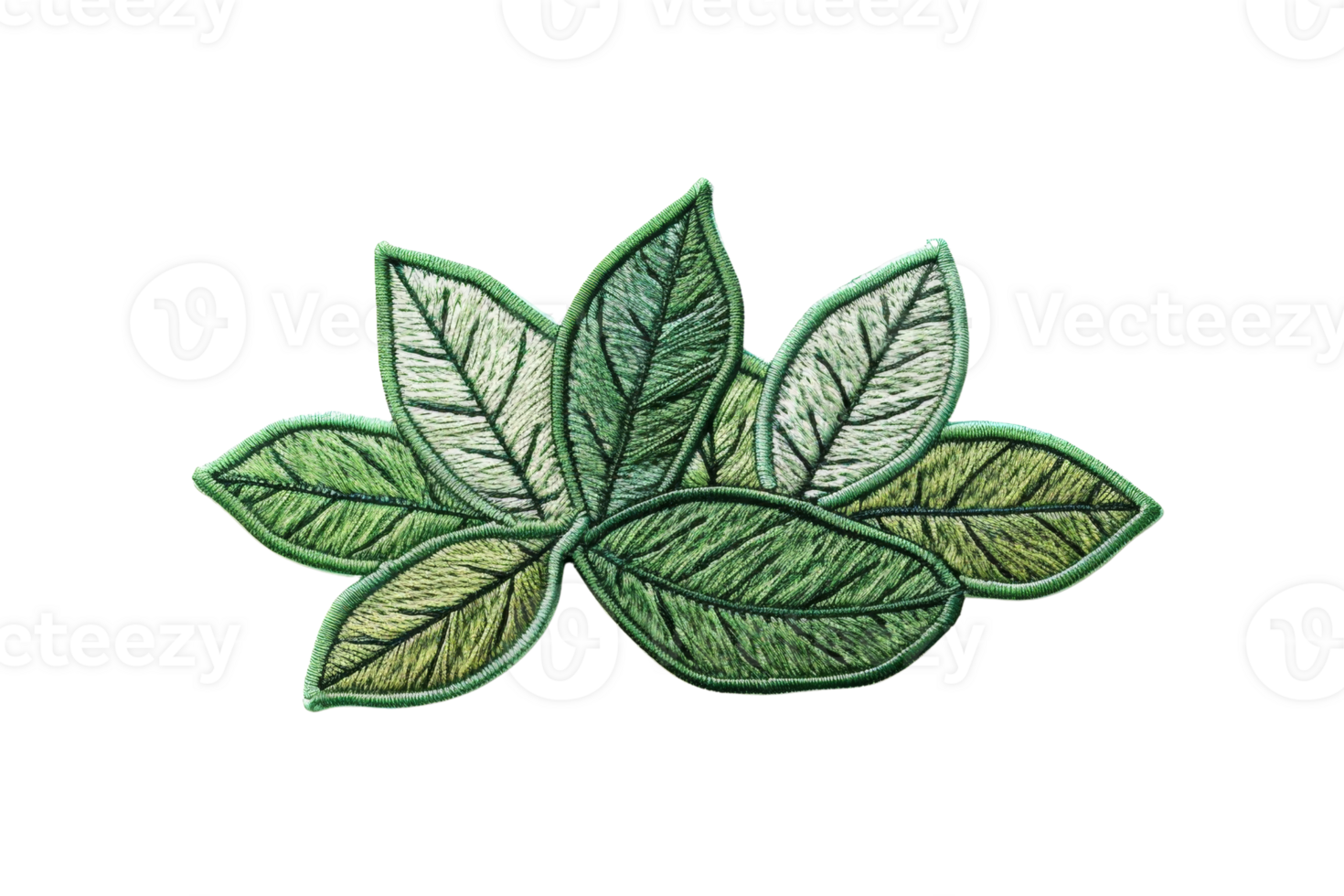 Hand-drawn illustration of green leaves, perfect for natural, botanical, or eco-friendly designs in need of a delicate, artistic touch. png
