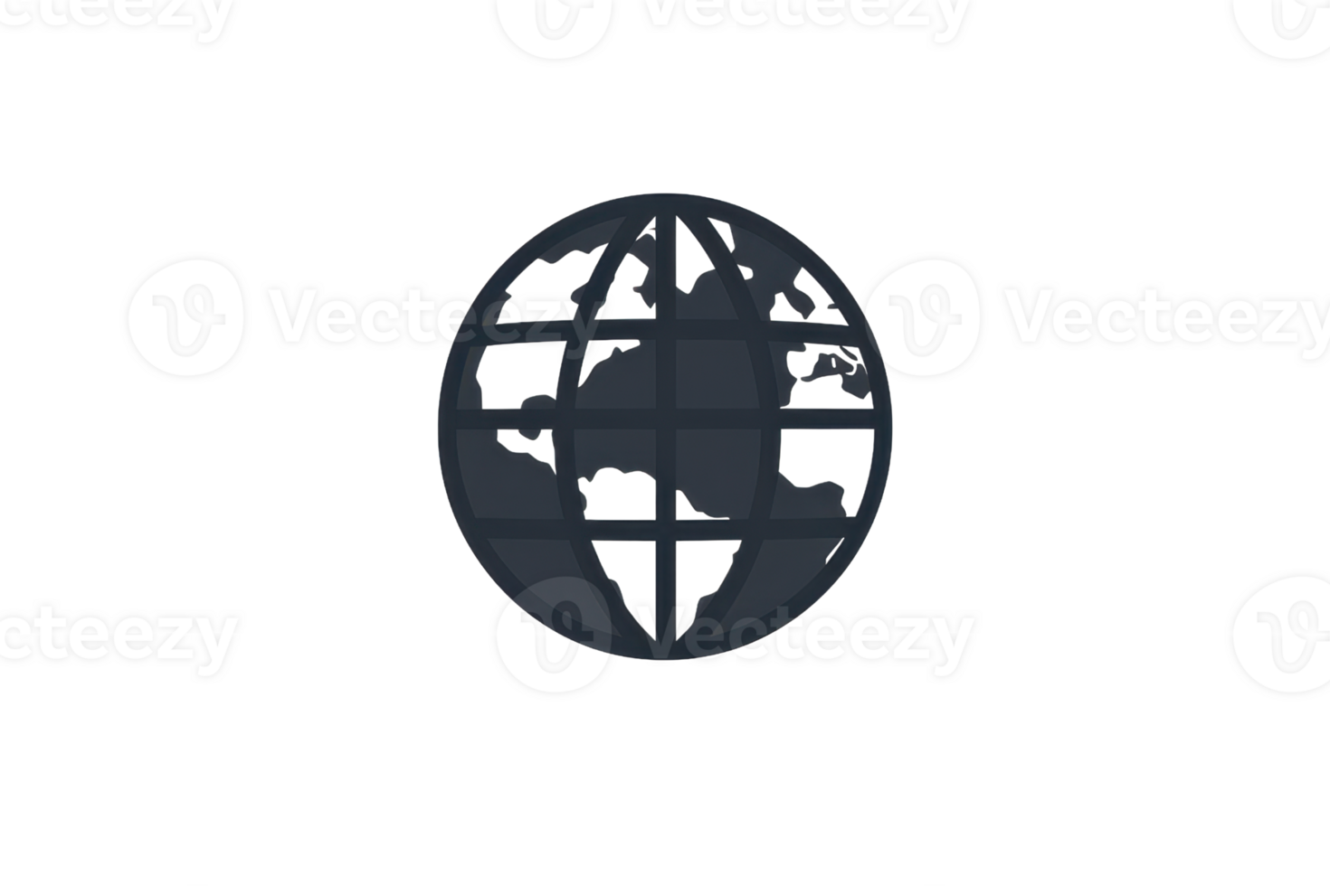 Global network icon representing world connectivity, international communication, and online access. Ideal for tech, online, and global themes. png