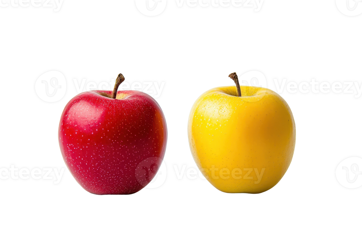 Close-up of a red and yellow apple against a transparent background. perfect for healthy eating and fruit-themed designs. png