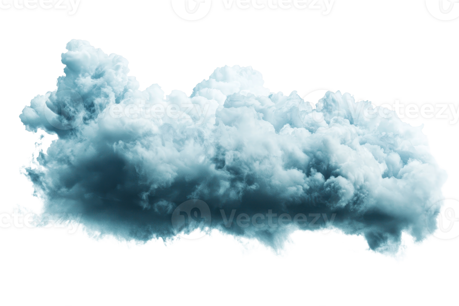 A large, fluffy cloud isolated against a clear background. Perfect for weather or nature-themed designs and projects. png