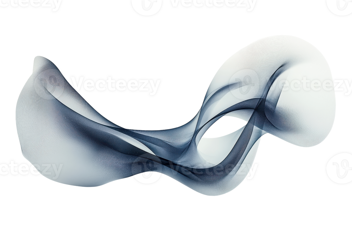 Abstract fluid art piece in black and white, presenting a dynamic and elegant flow in a wave-like formation. png