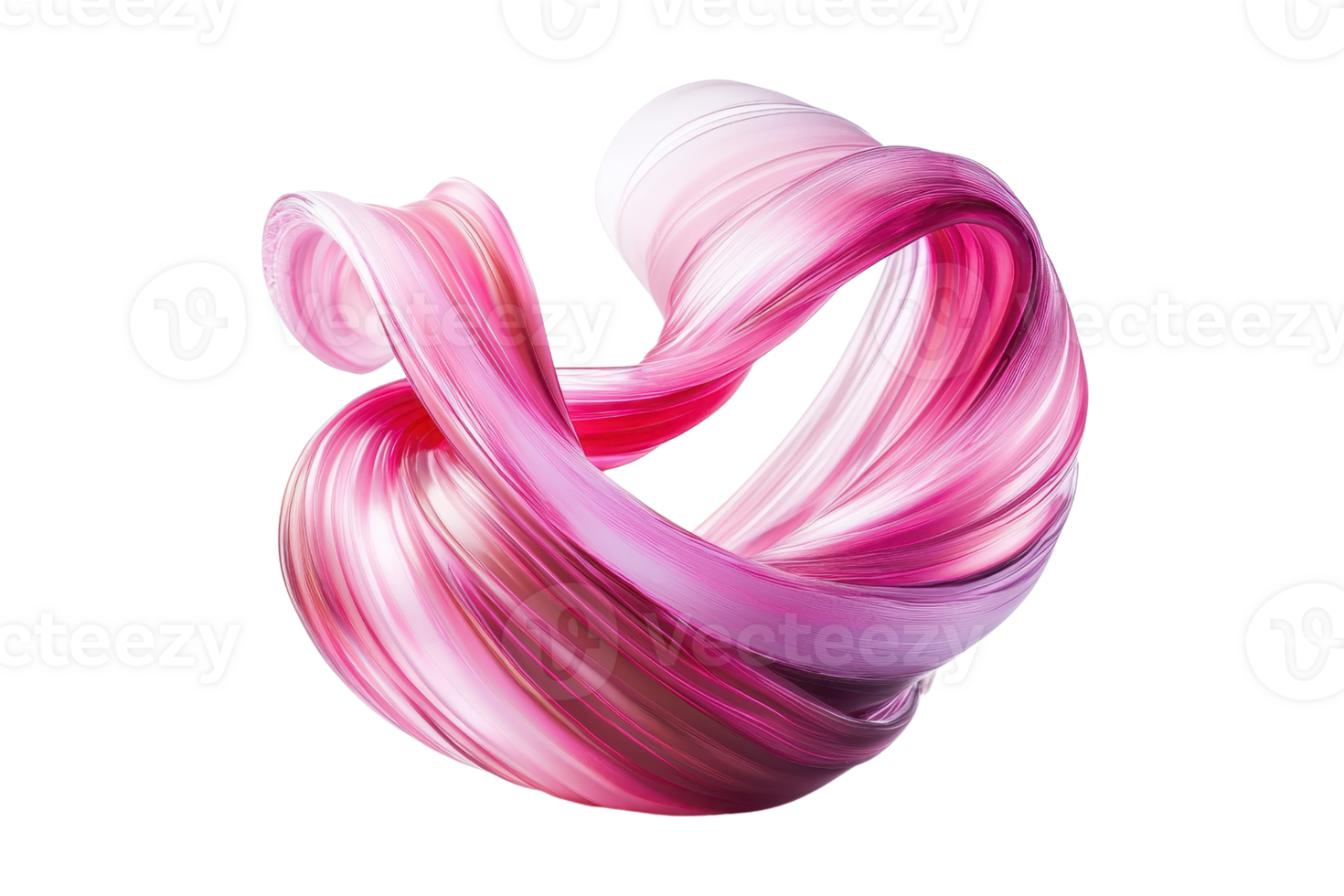 Abstract pink and white swirl, showcasing dynamic movement and blending colors, perfect for creative projects and backgrounds. png