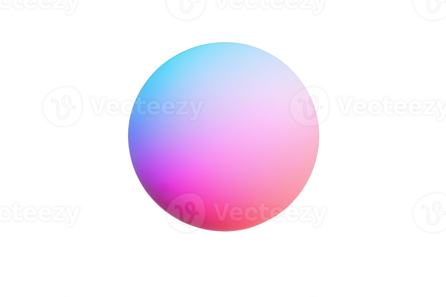 Gradient pink-blue sphere on white backdrop. Abstract design for modern art, tech themes, and creative backgrounds. High-quality image. png