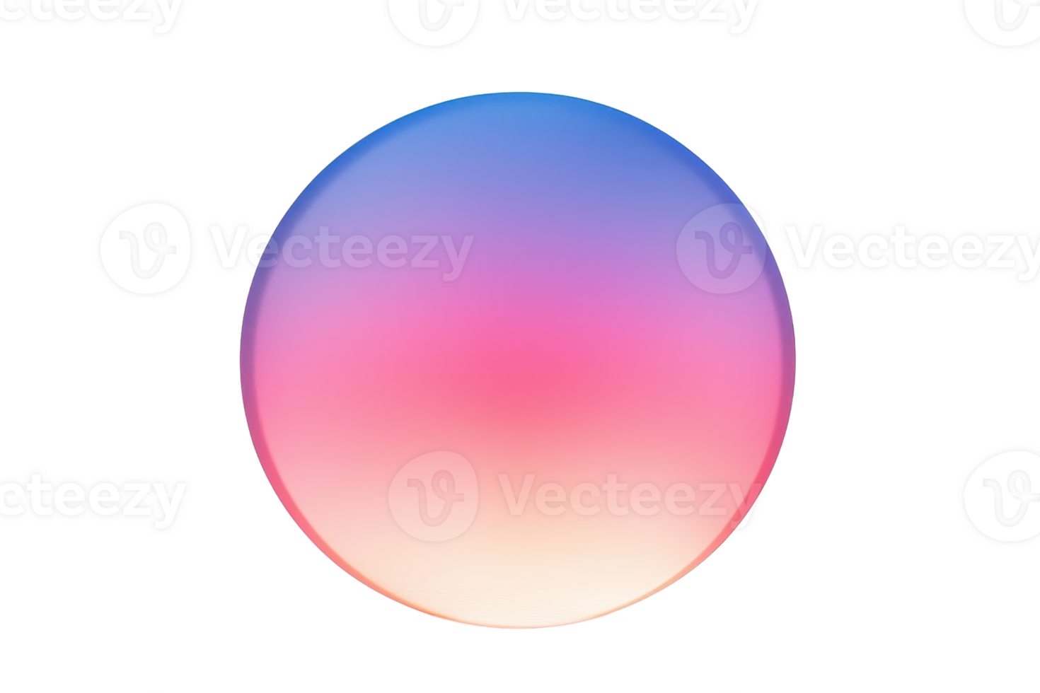 Gradient colorful sphere with light pink, blue, and purple hues. Vibrant and abstract visual for modern graphic designs and backgrounds. png
