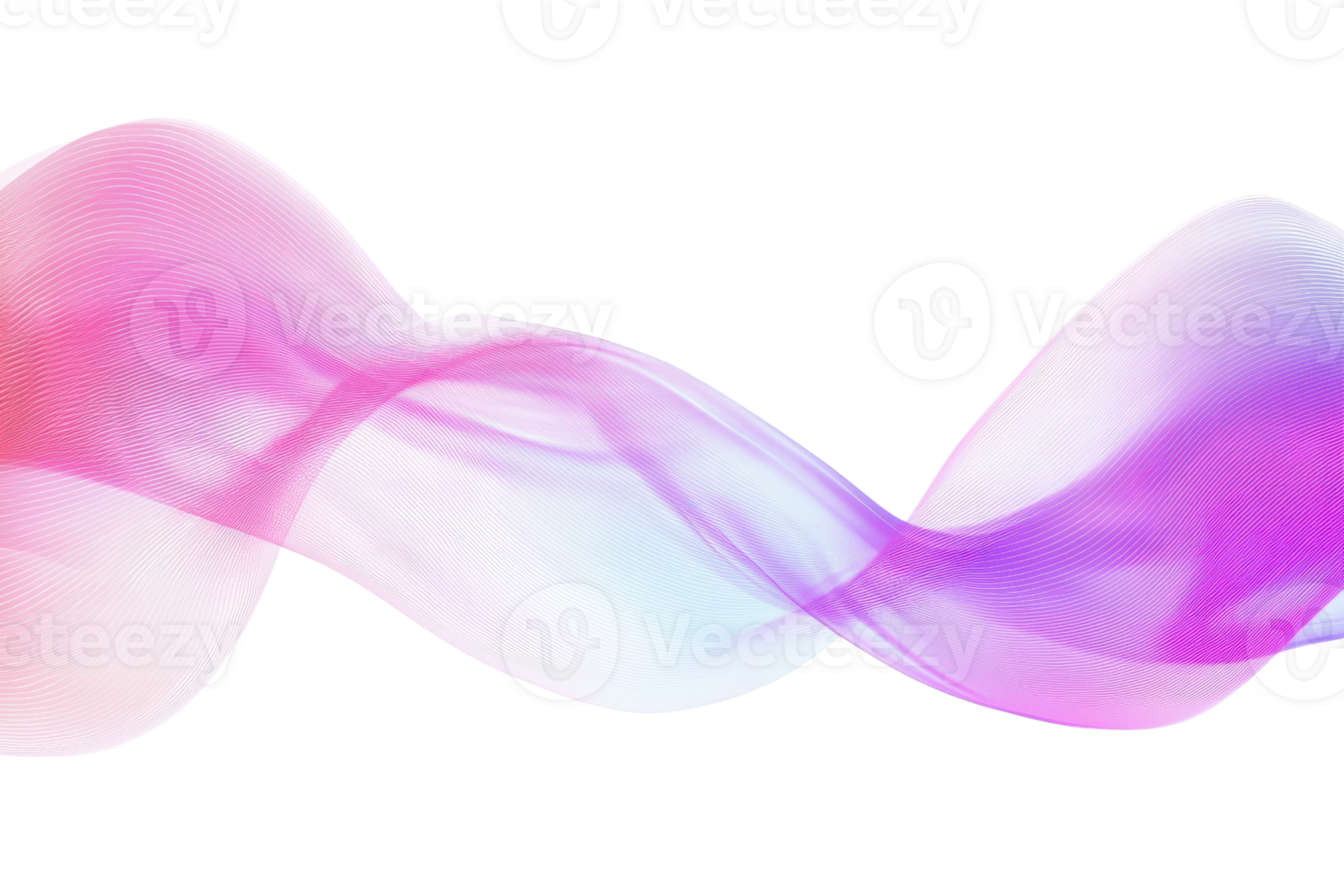 Abstract colorful wave, blending pink, purple, and white hues. Fluid motion and smooth gradient. Perfect for modern designs and backgrounds. png