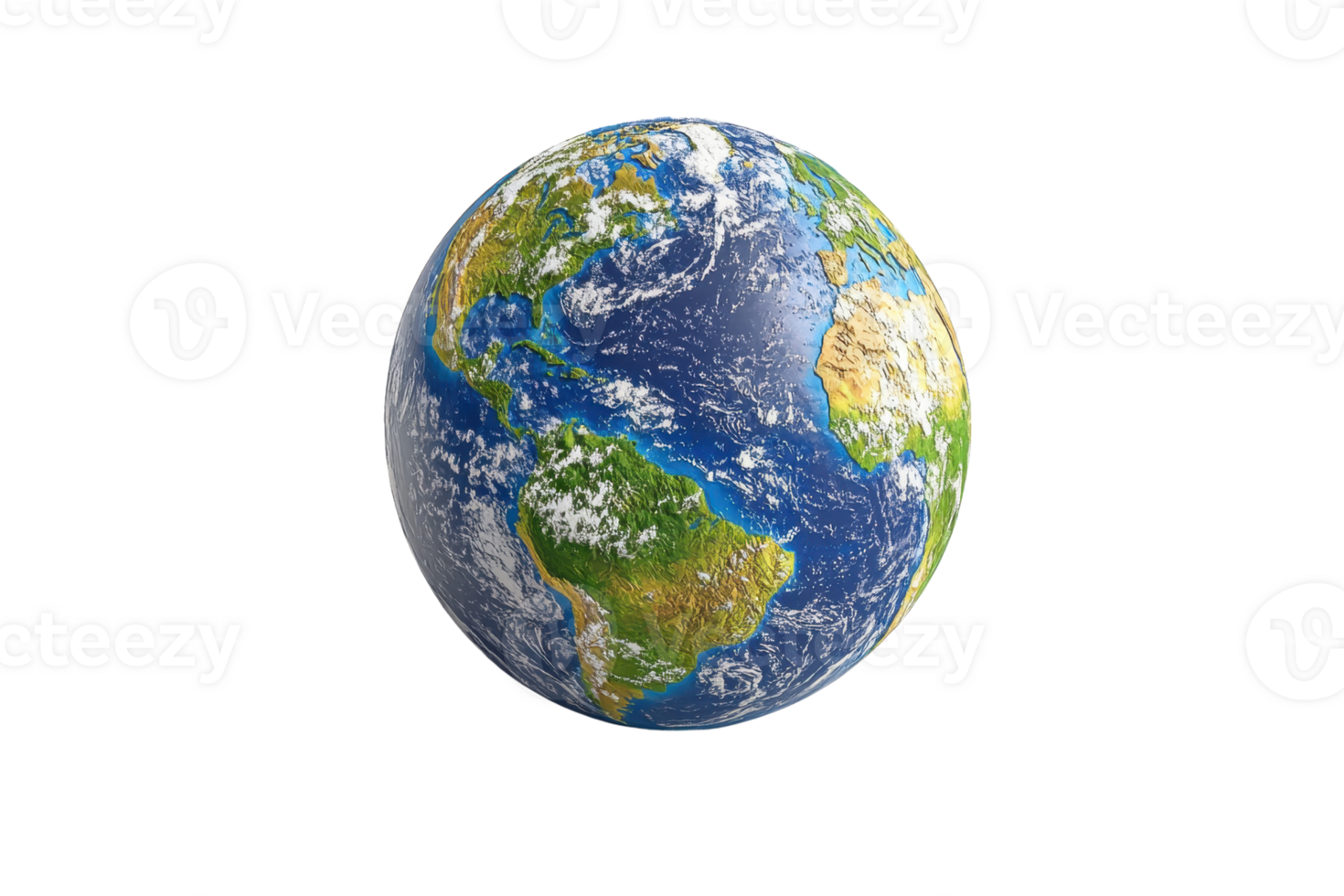 A detailed image of Earth from space showcasing continents, oceans, and natural beauty, depicting the planet's vast geographical landscape. png