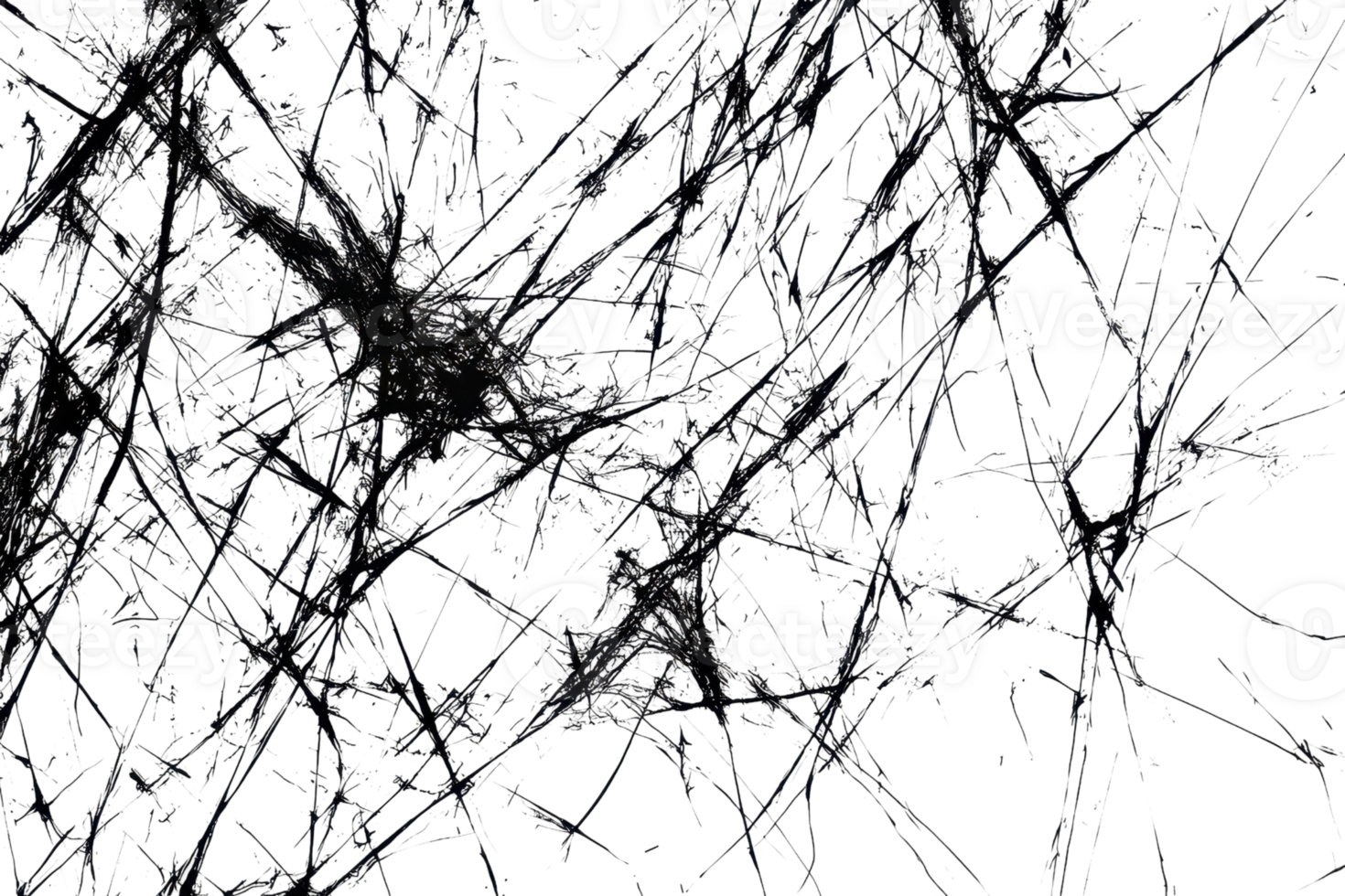 Abstract black web-like pattern on a dark background, with intricate lines and shapes creating a complex, mysterious visual effect. png