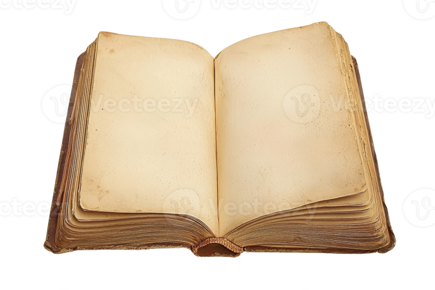Vintage old book with blank pages. Antique open book for historic, literary, and educational concepts. Ideal for creative backgrounds and design. png