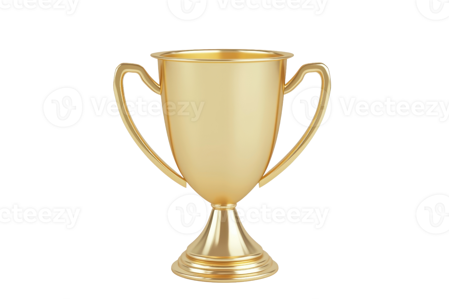 Golden trophy cup with elegant design and shiny finish, symbolizing victory, achievement, and excellence in various competitions. png