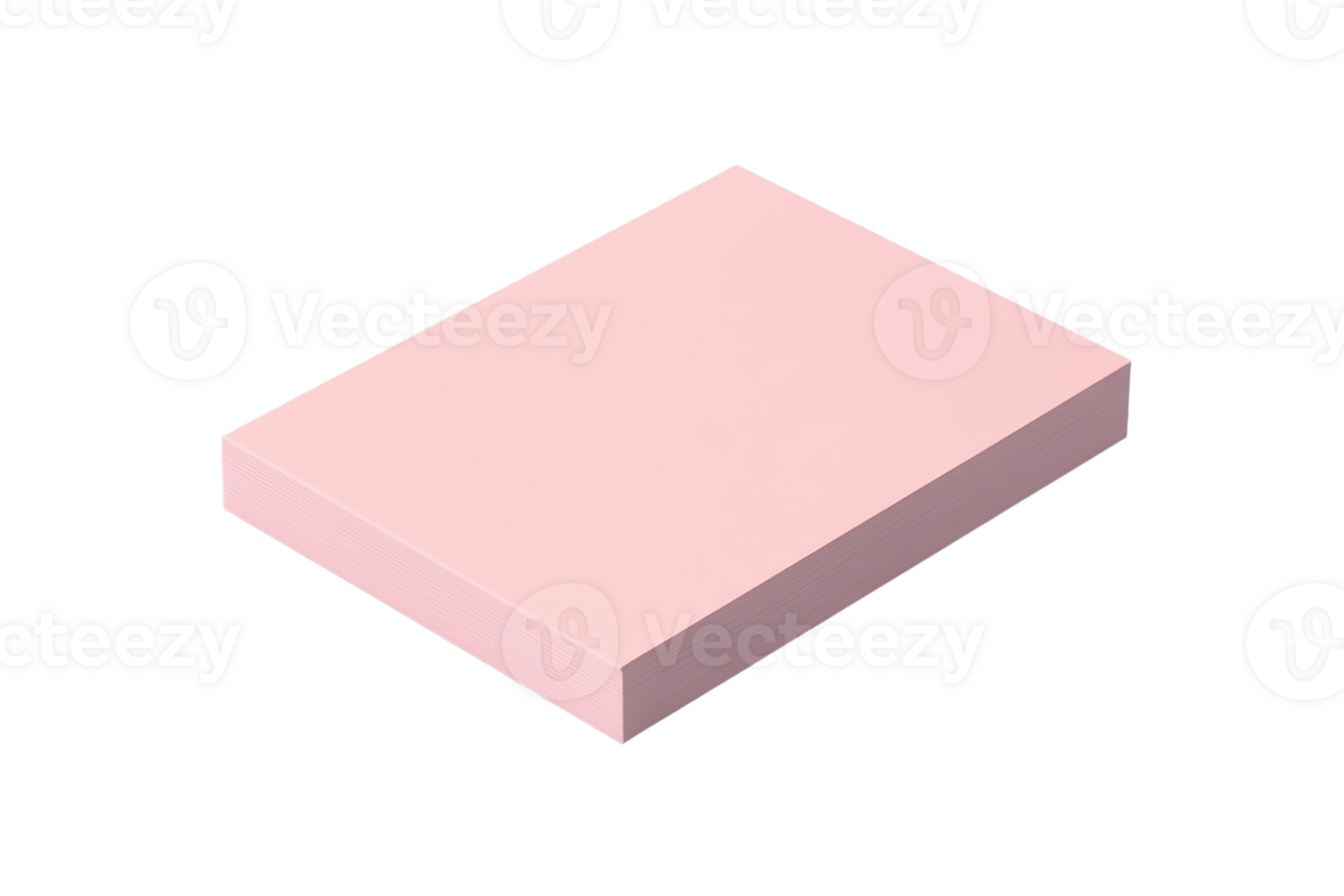 Minimalist pink rectangular block isolated on transparent background. Simple and elegant design for various creative uses and concepts. png