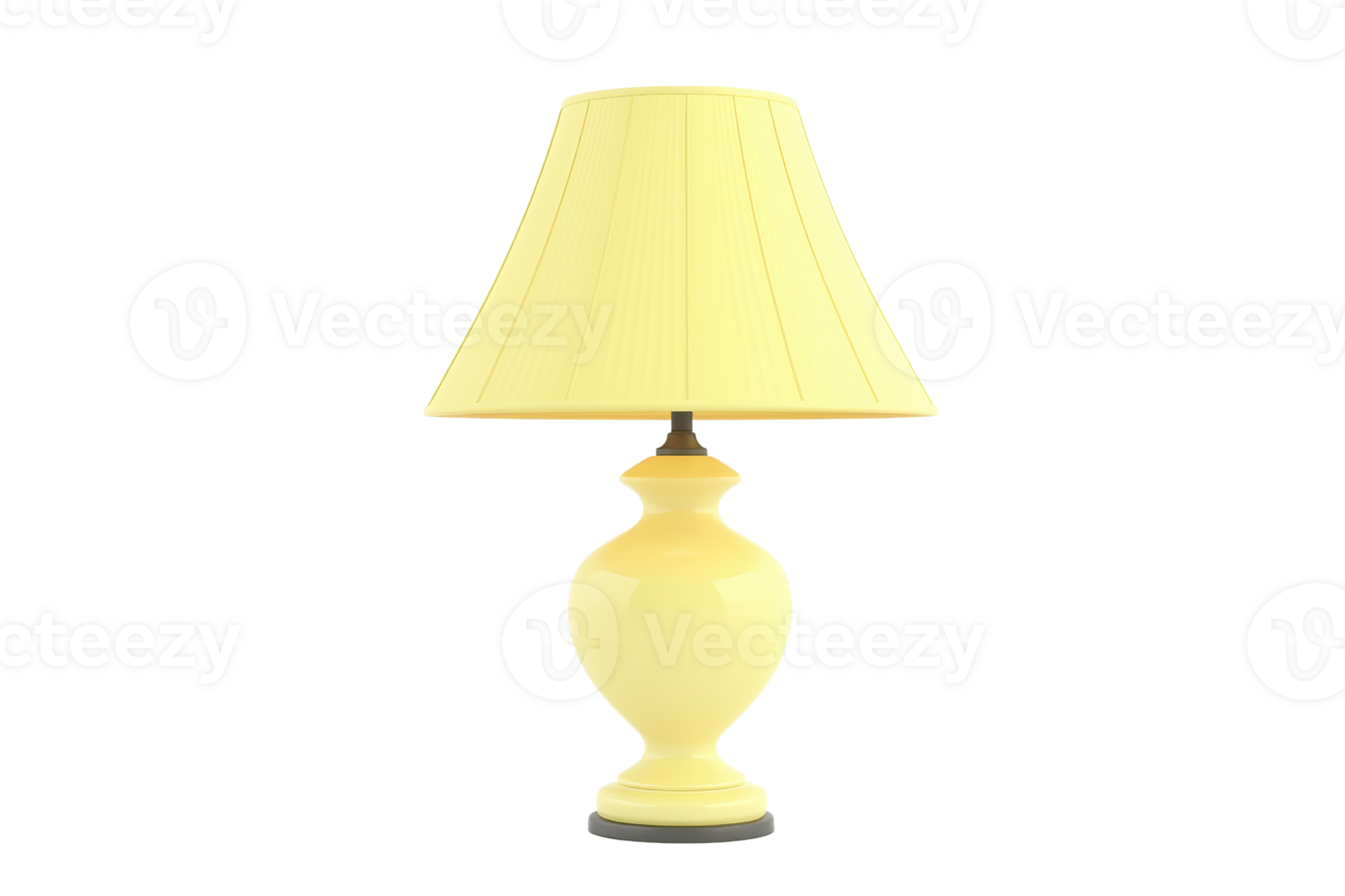 Elegant yellow table lamp with a classic design, ideal for home decor and interior lighting. Perfect addition to bedside or living room space. png
