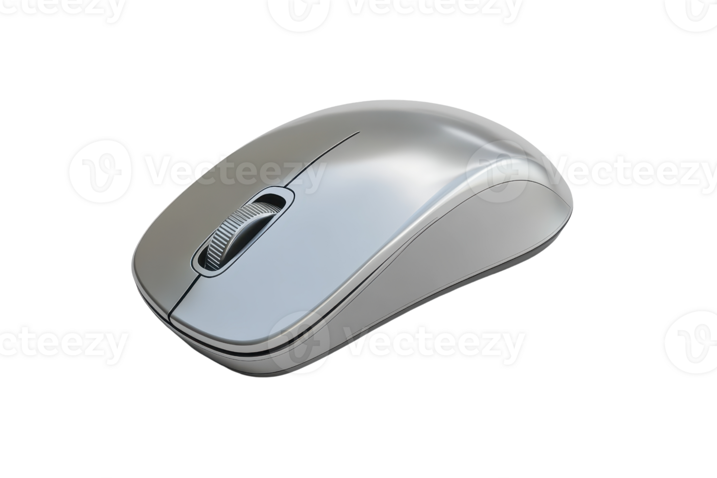 Modern wireless computer mouse on a transparent background. Sleek, ergonomic design for desktop and laptop use. Ideal for professional and personal use. png