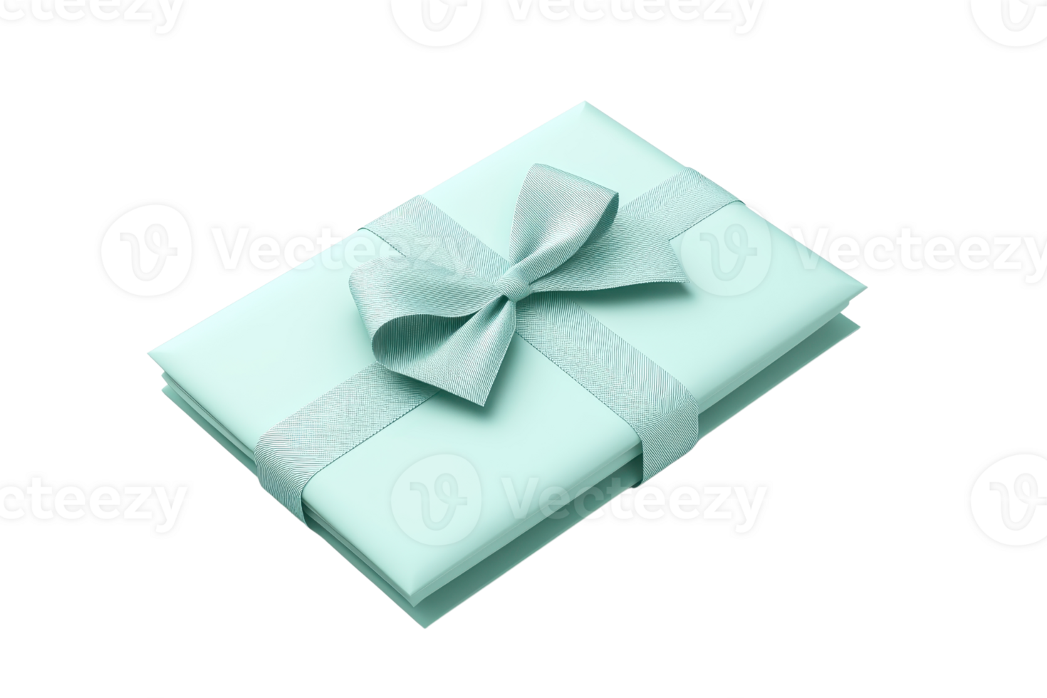 Elegant turquoise gift box with ribbon and bow, ideal for celebrations, special occasions, and festive surprises. png