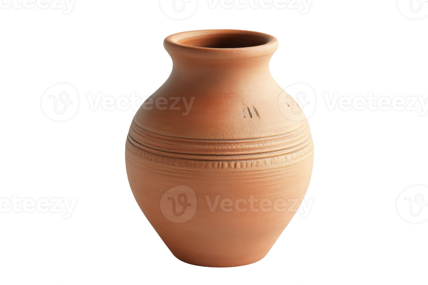 Handcrafted ceramic terracotta pot with intricate detailing, perfect for home decor and garden decoration. Rustic and stylish centerpiece. png