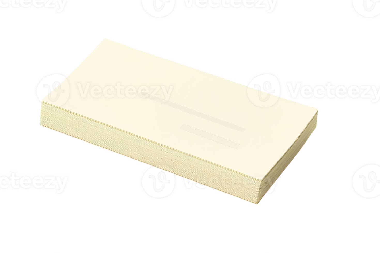 Minimalist blank business card mockup on transparent background. Perfect for corporate branding, identity presentation, and design projects. png