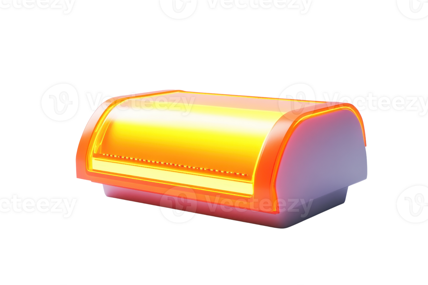 Modern LED light fixture with a sleek, minimalist design in bright yellow tones. Ideal for contemporary interiors and stylish decor. png
