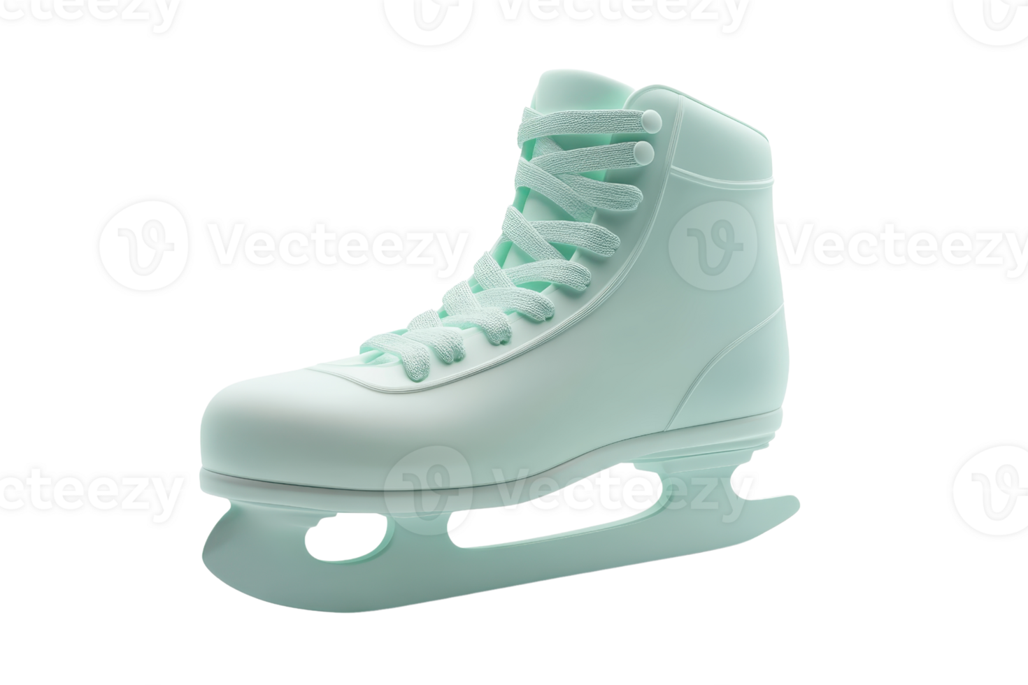 High-quality image of a single ice skate. Perfect for winter sports, skating events, or related concepts. Isolated on a transparent background. png
