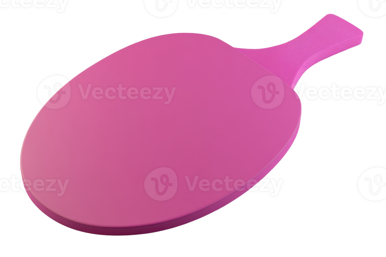 Pink table tennis paddle isolated on transparent background. Perfect for sports, equipment, and recreation-themed designs. High-quality stock image. png