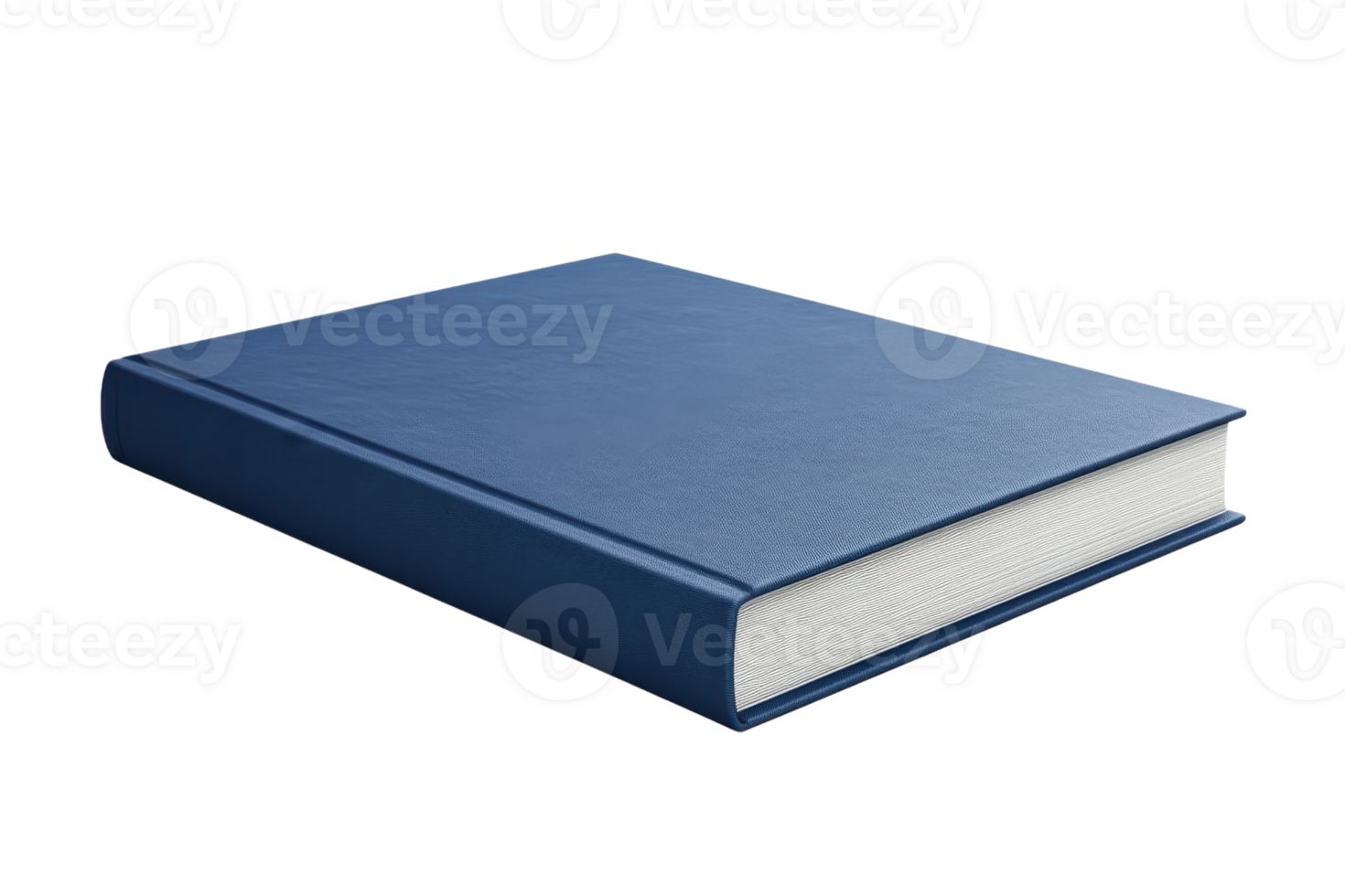 Simple closed blue hardcover book isolated on transparent background. ideal for educational and literary concepts. png