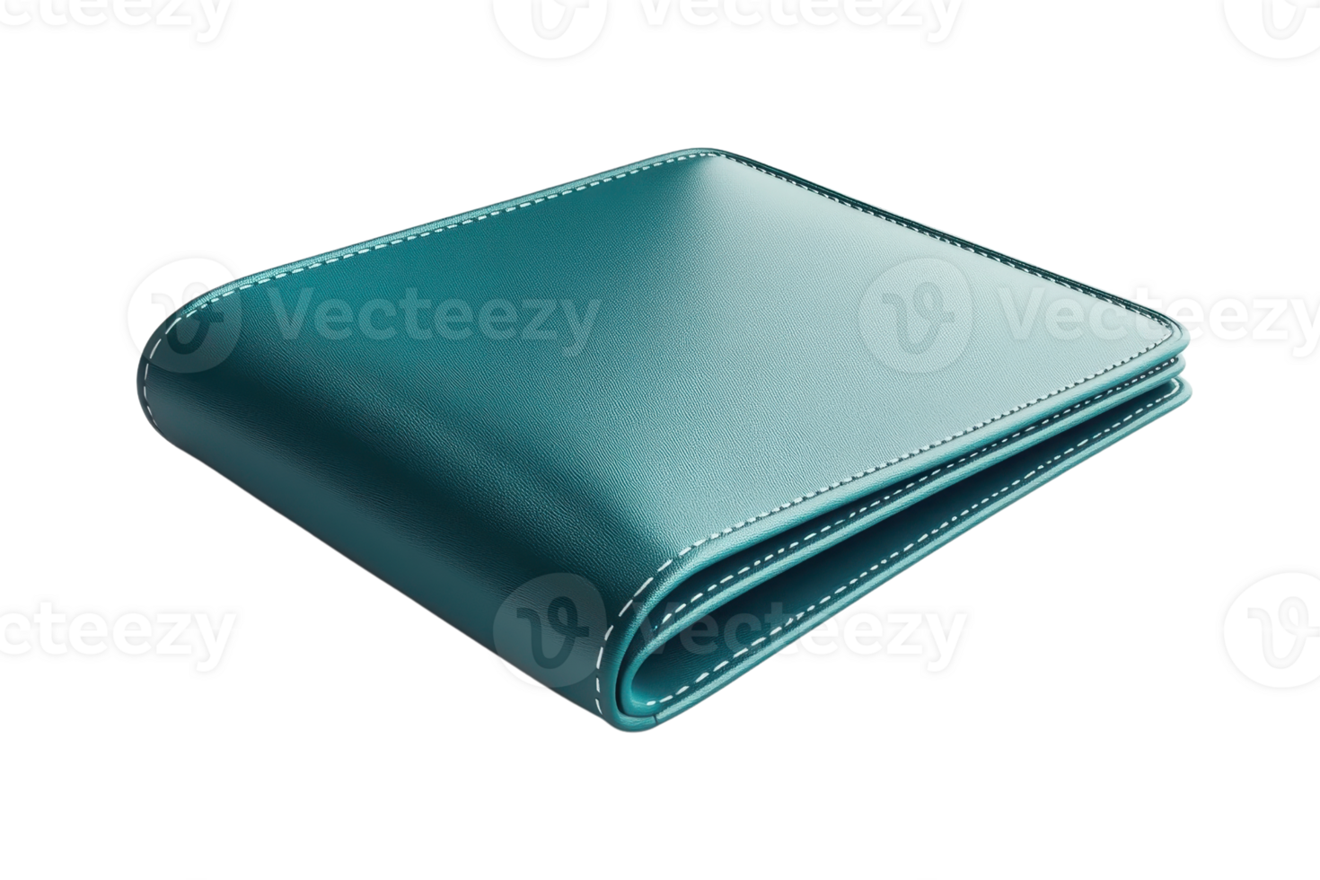 Elegant teal leather wallet with sleek design. Perfect accessory for organizing your essentials. Ideal for everyday use or as a stylish gift. png