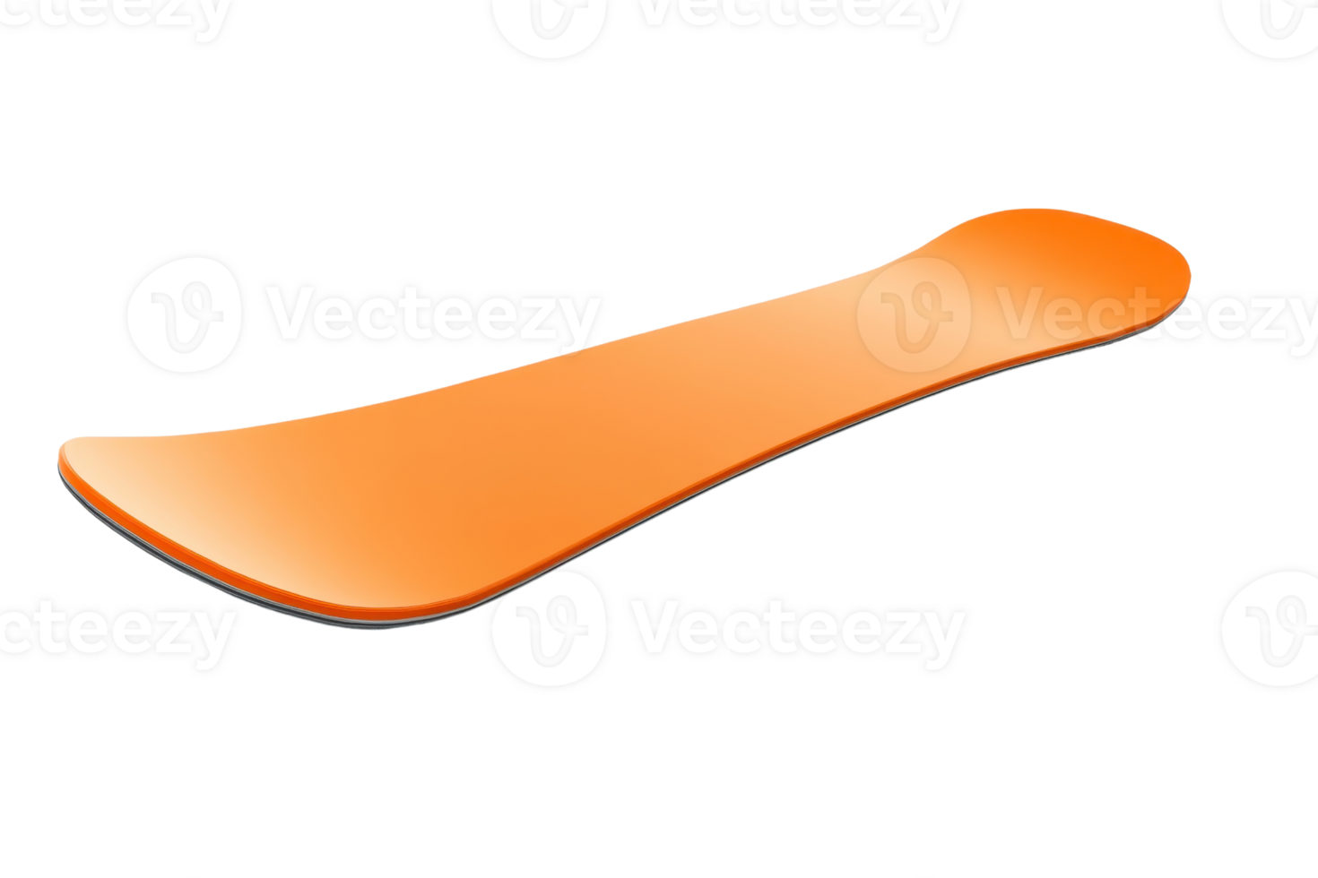 Vibrant orange plastic spatula isolated on transparent background. Essential kitchen tool for cooking, baking, and food preparation. png