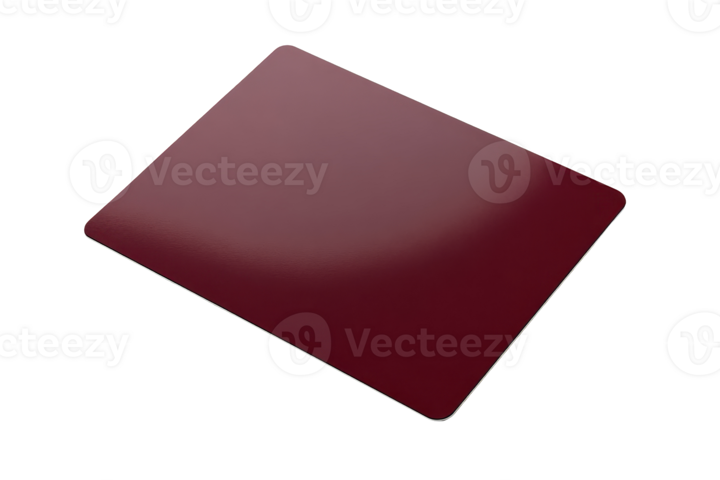 High quality maroon rectangular object with glossy finish, ideal for design, backgrounds, materials, and creative projects. png