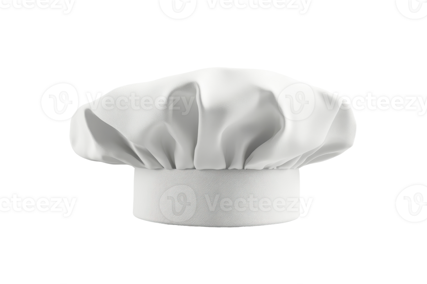 Professional chef hat isolated on transparent background. Perfect for cooking, culinary arts, food industry, and restaurant themes. png