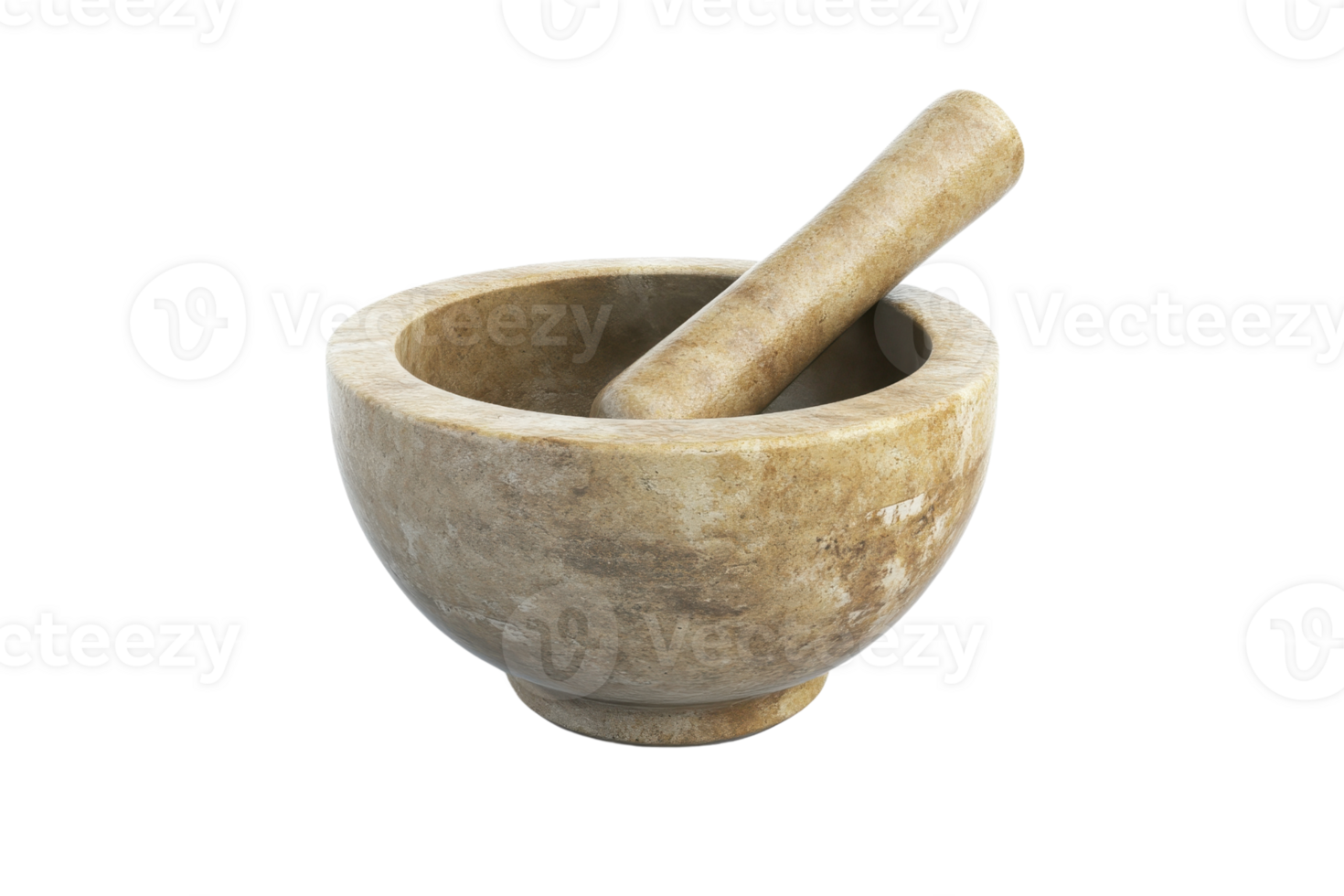 sten murbruk och mortelstöt isolerat på vit, idealisk för slipning örter, kryddor, och Ingredienser, en måste ha kök verktyg. png