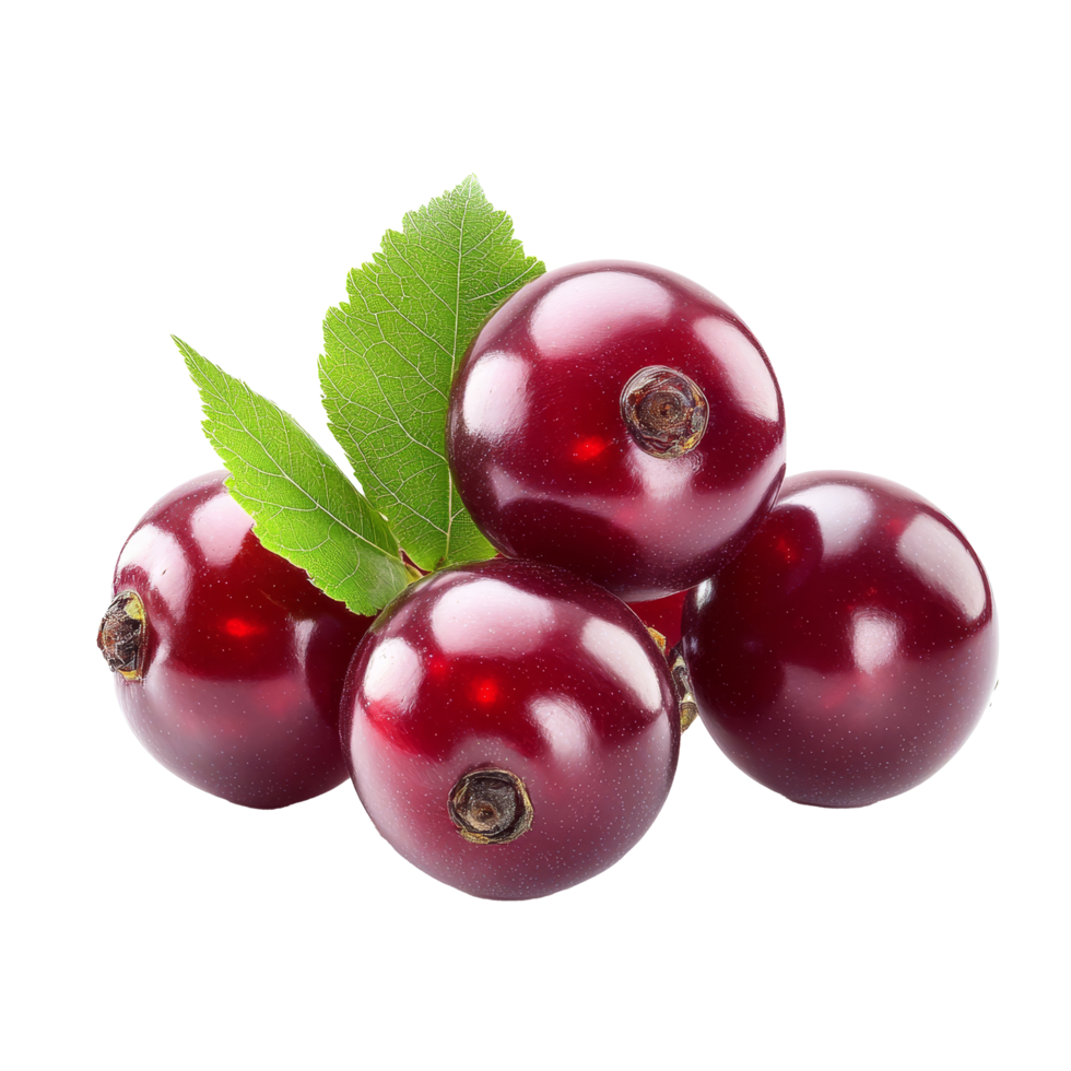 Fresh bengal currants and caranda plums arranged on a clean transparent background, bengalcurrants, carandasplum, isolated on transparent background png