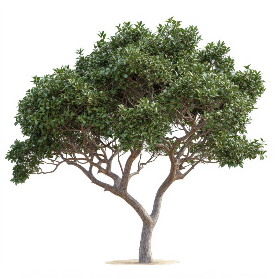 A large tree with sprawling branches against a simple transparent background creating a serene look, big tree and branches of tree on transparent backgroundfile png