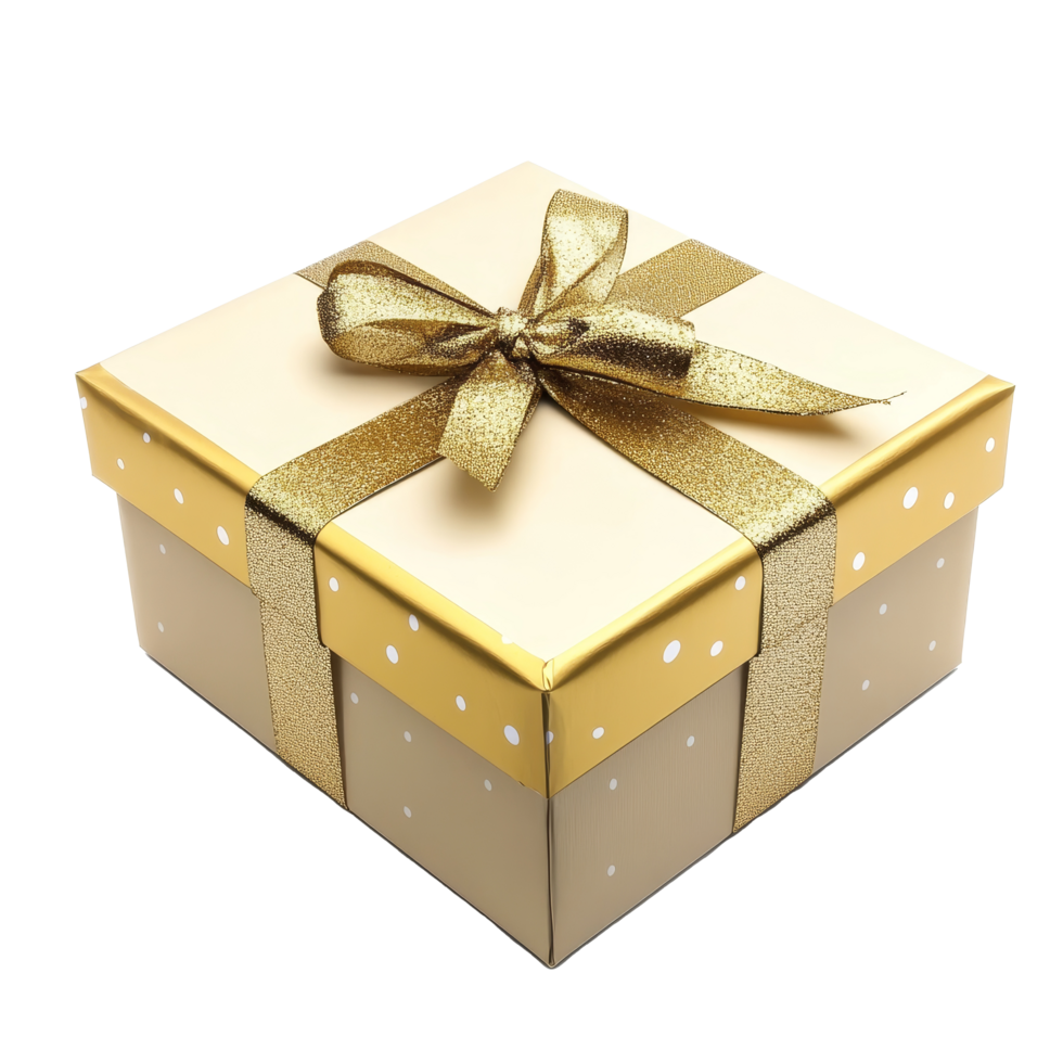 A beautifully wrapped gift box with a gold ribbon, isolated on a clean transparent background for special occasions, Red open gift box isolated on transparent background png