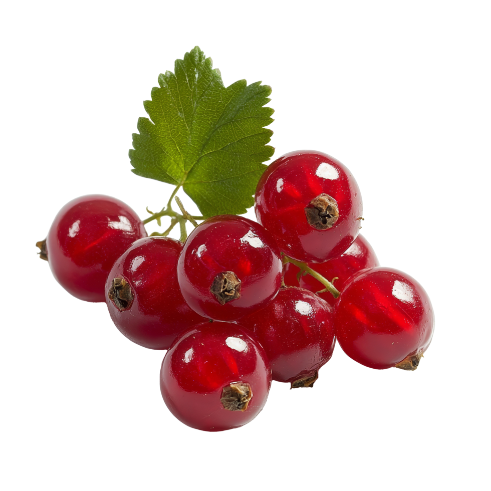 Fresh Bengal currants on a bright transparent background showcasing vibrant colors and textures, Bengal Currant on transparent background png