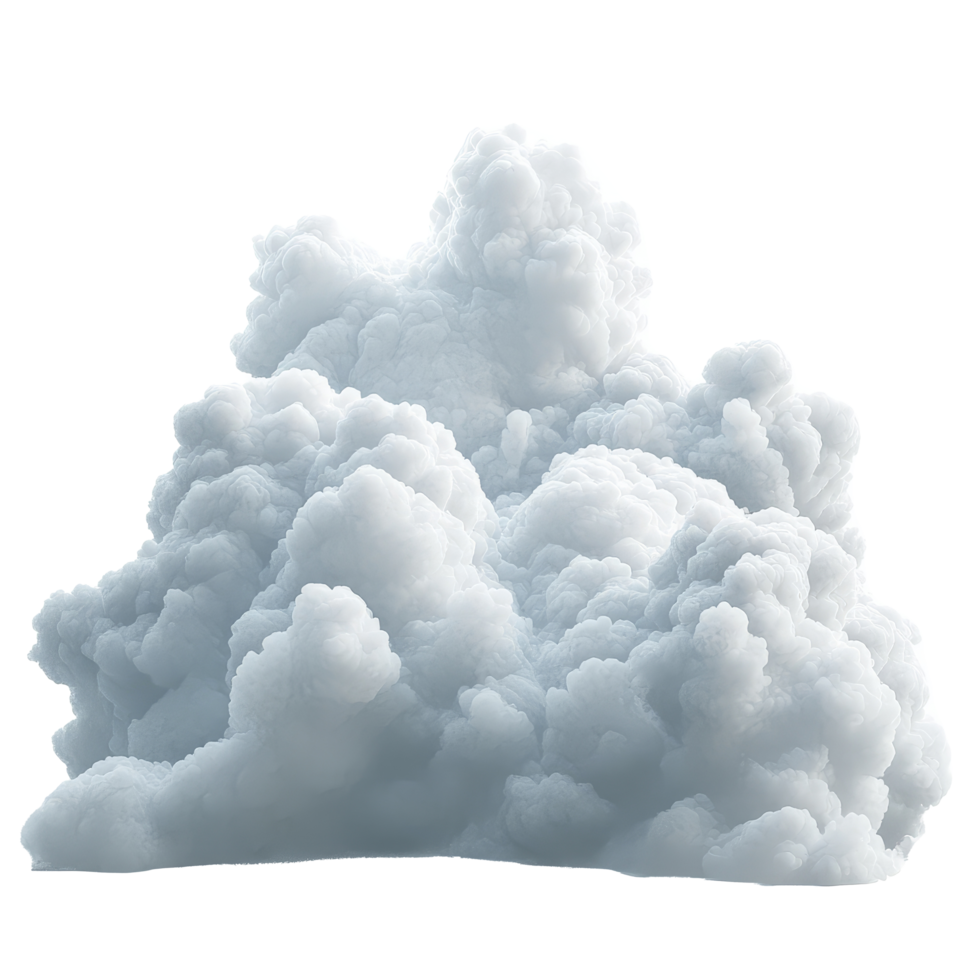 Fluffy transparent clouds gently billow against a soft transparent background creating a serene and tranquil atmosphere, transparent clouds on transparent background png