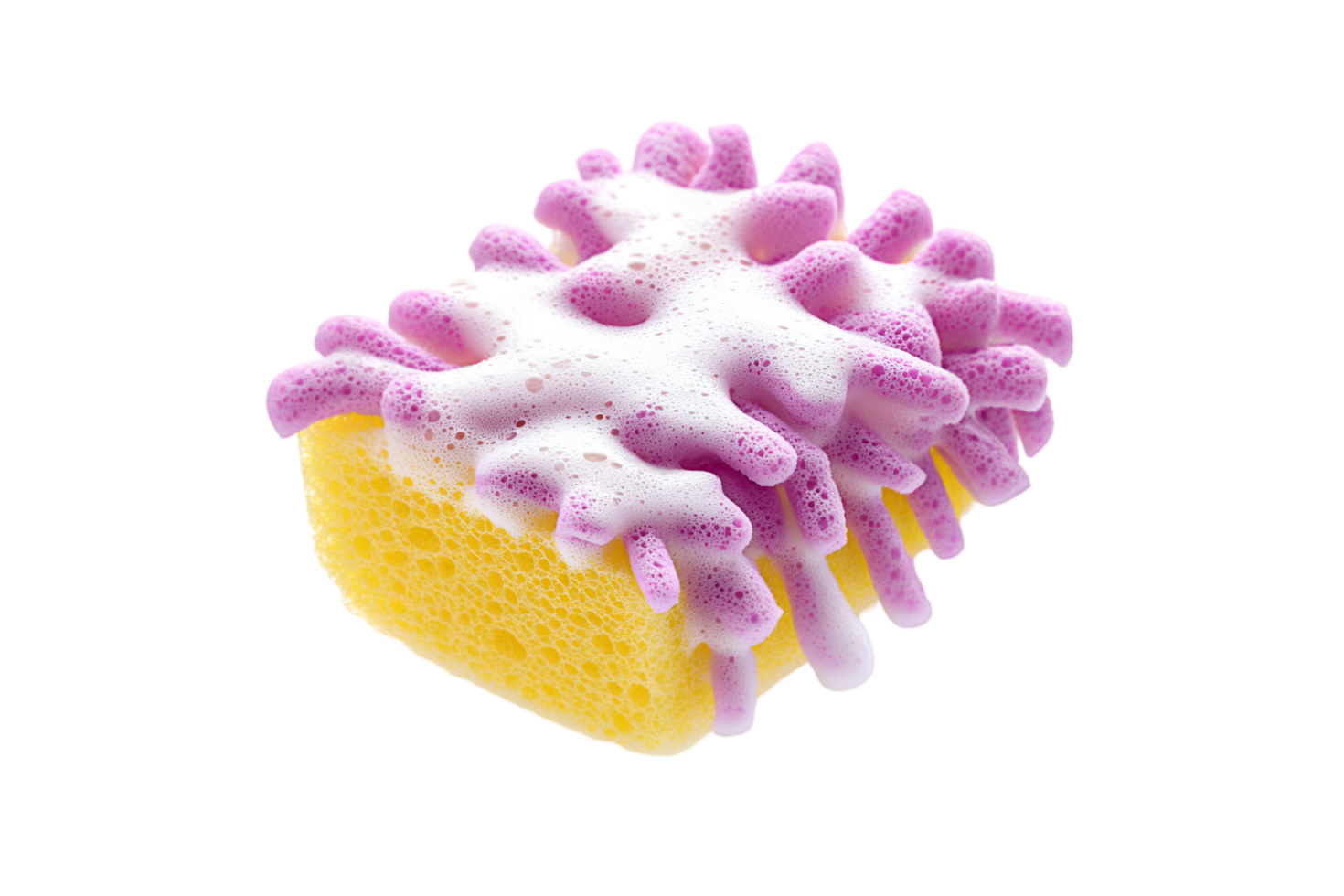 Sponge sudsy on a transparent background png