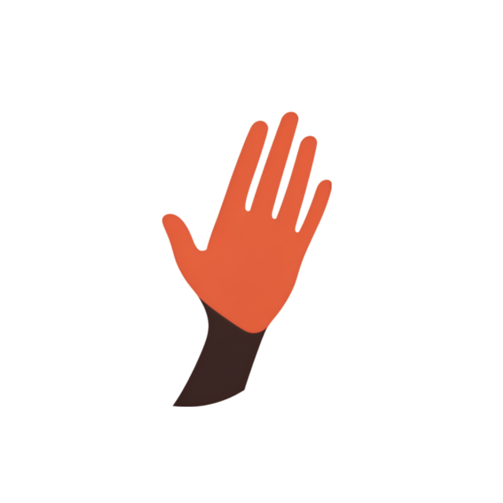 Charity hands reaching out for support on a transparent background png