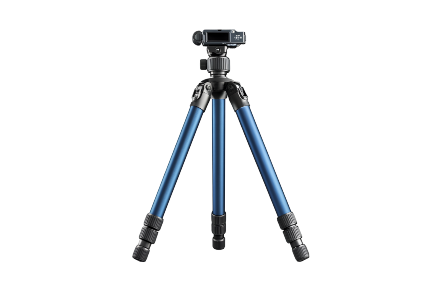 Professional camera tripod isolated on a transparent background png