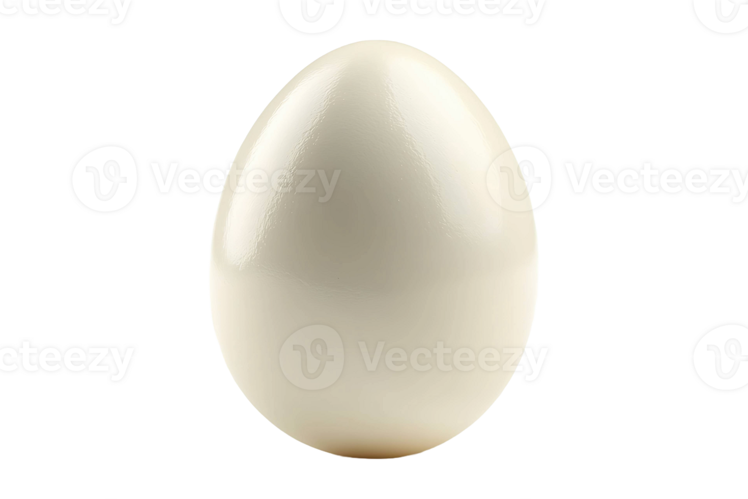White egg isolated on transparent background. png