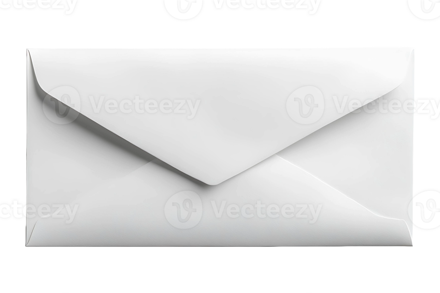 White envelope isolated on transparent background. png