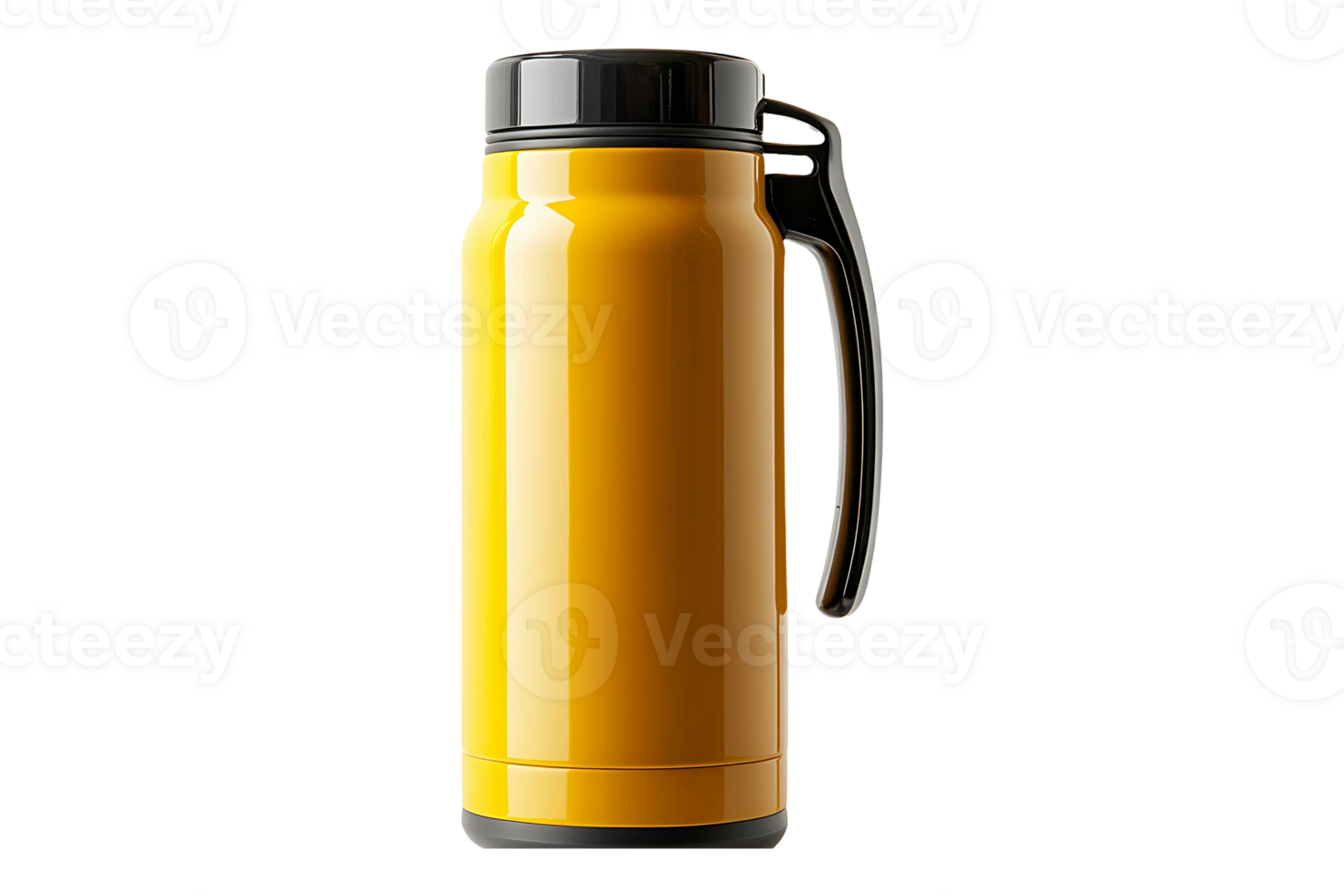 Thermos bottle isolated on transparent background. png