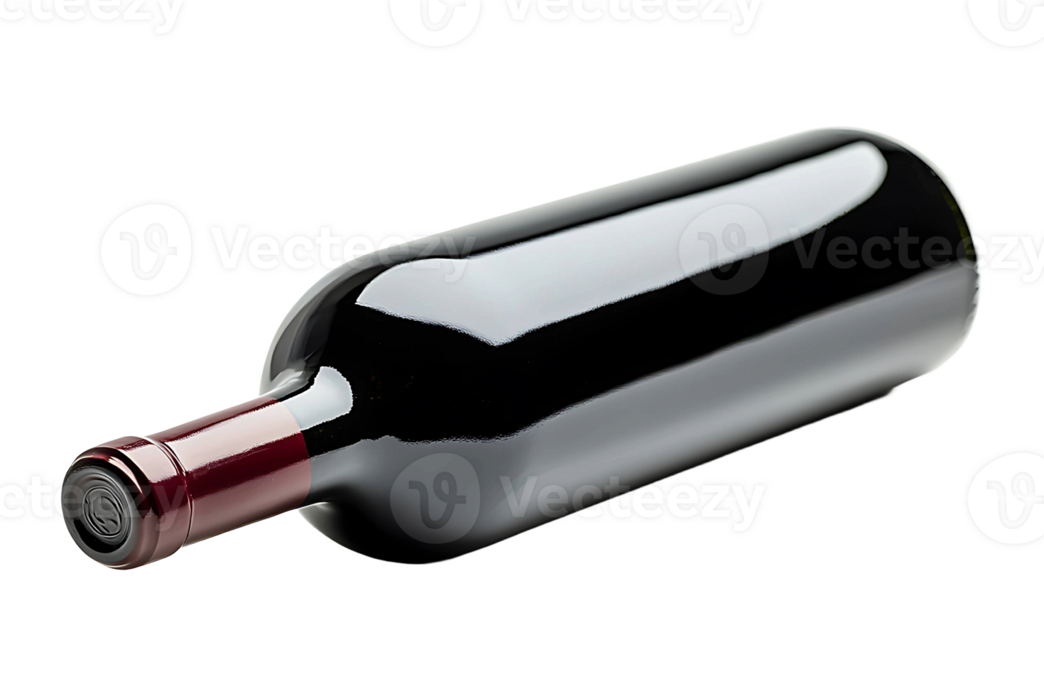 Wine bottle isolated on transparent background. png
