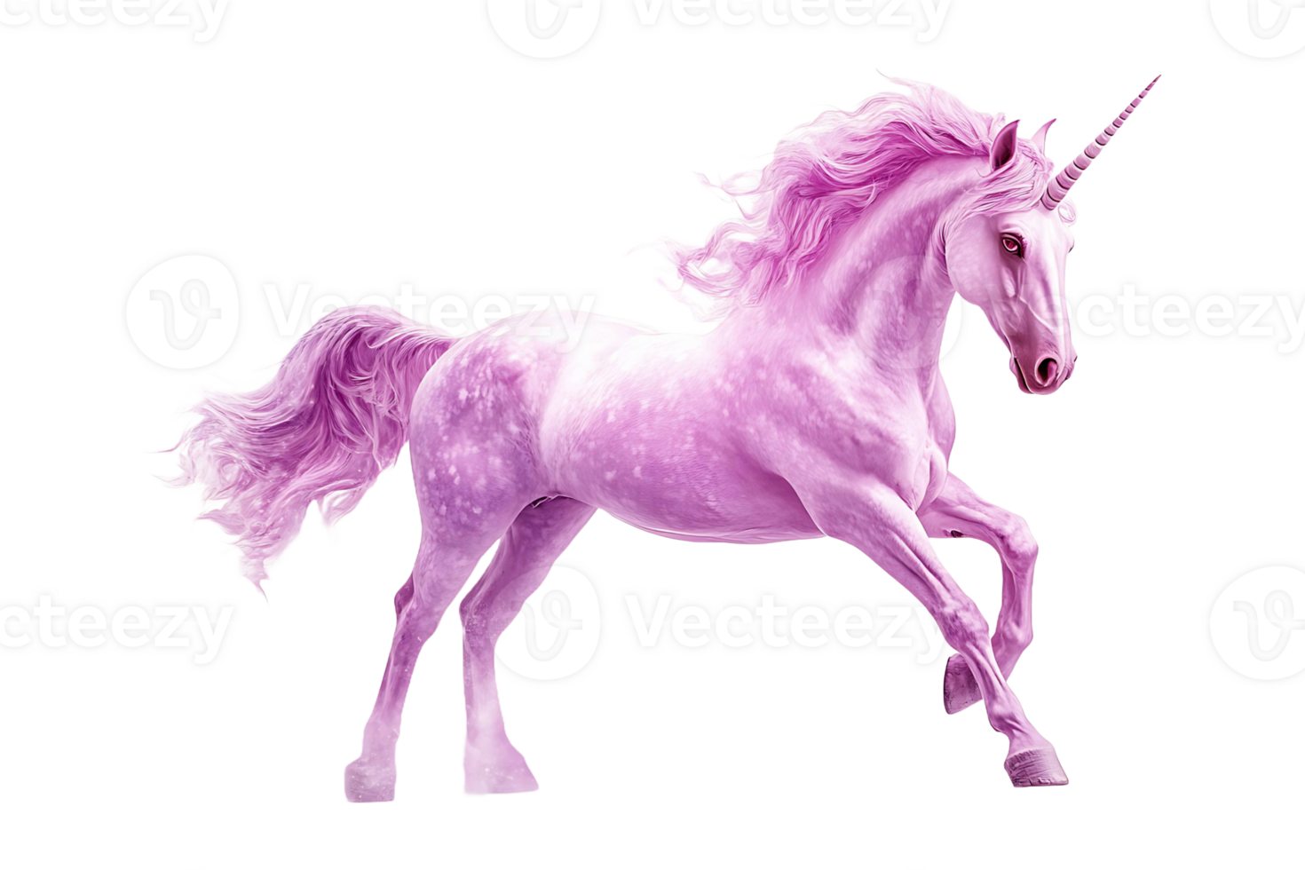 Cute unicorn isolated on transparent background. png
